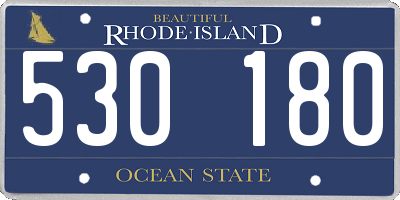 RI license plate 530180