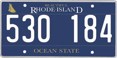 RI license plate 530184
