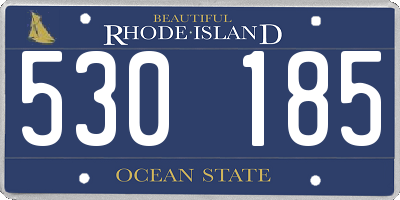 RI license plate 530185