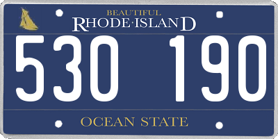 RI license plate 530190
