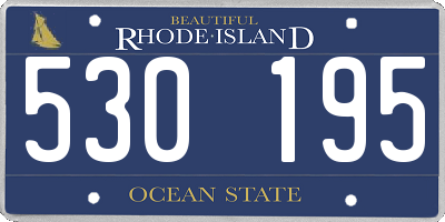 RI license plate 530195