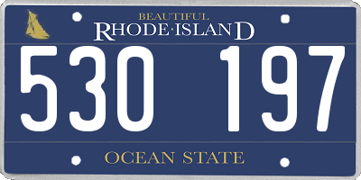 RI license plate 530197