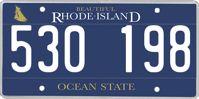 RI license plate 530198