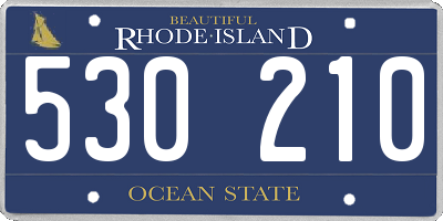 RI license plate 530210