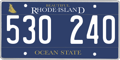 RI license plate 530240