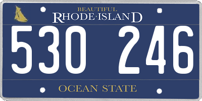 RI license plate 530246