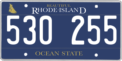 RI license plate 530255