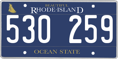 RI license plate 530259