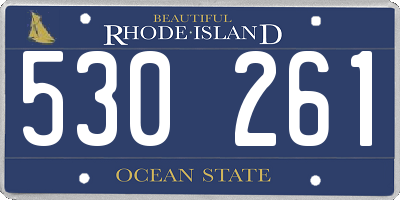 RI license plate 530261