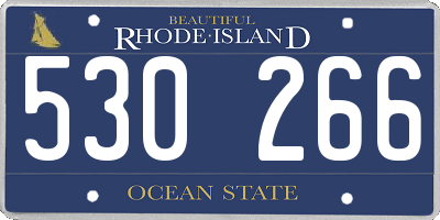 RI license plate 530266