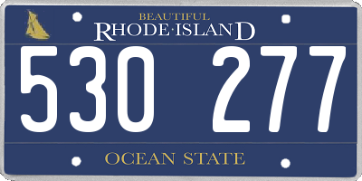 RI license plate 530277