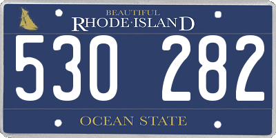 RI license plate 530282