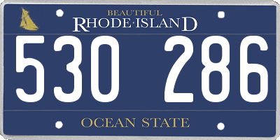 RI license plate 530286