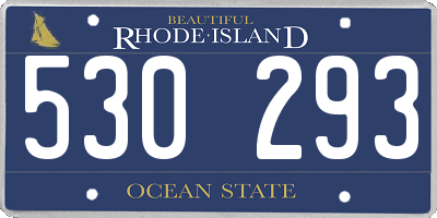 RI license plate 530293