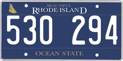 RI license plate 530294