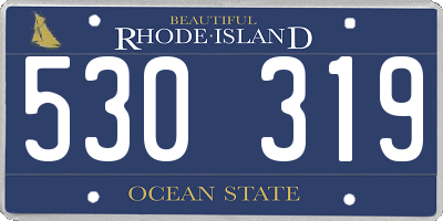 RI license plate 530319