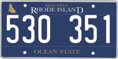 RI license plate 530351