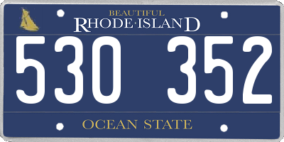 RI license plate 530352