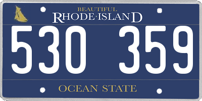 RI license plate 530359