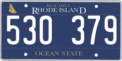 RI license plate 530379