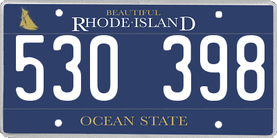 RI license plate 530398