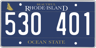 RI license plate 530401