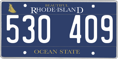 RI license plate 530409