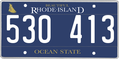 RI license plate 530413