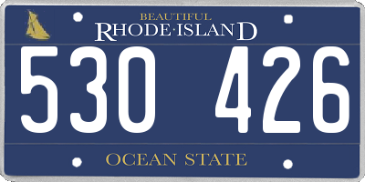 RI license plate 530426