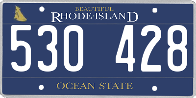 RI license plate 530428