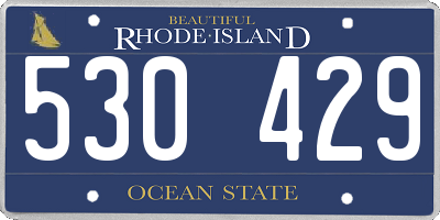 RI license plate 530429