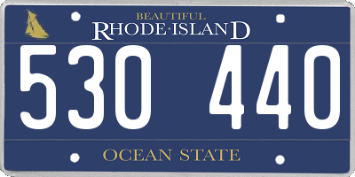 RI license plate 530440
