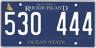 RI license plate 530444