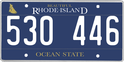 RI license plate 530446