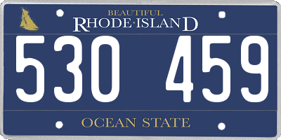 RI license plate 530459