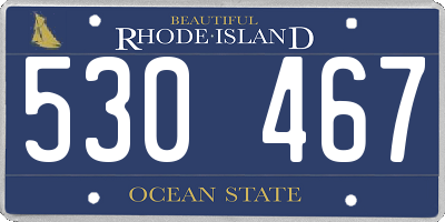 RI license plate 530467