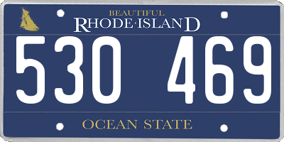 RI license plate 530469