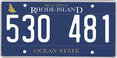 RI license plate 530481