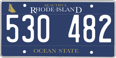 RI license plate 530482