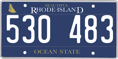 RI license plate 530483