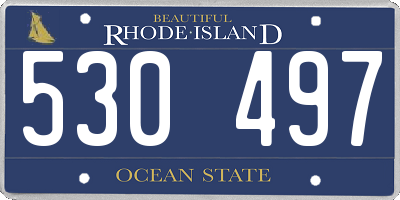 RI license plate 530497