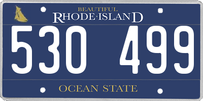 RI license plate 530499
