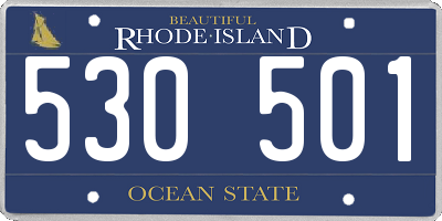 RI license plate 530501