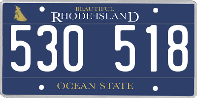 RI license plate 530518