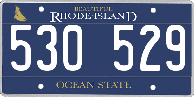 RI license plate 530529