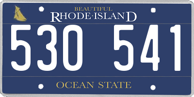 RI license plate 530541