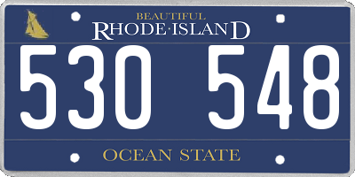 RI license plate 530548