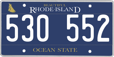 RI license plate 530552