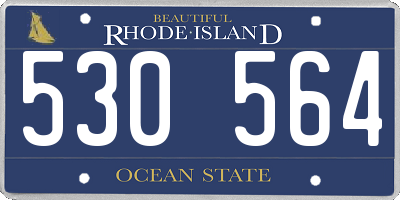 RI license plate 530564