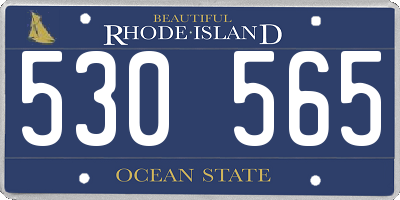RI license plate 530565